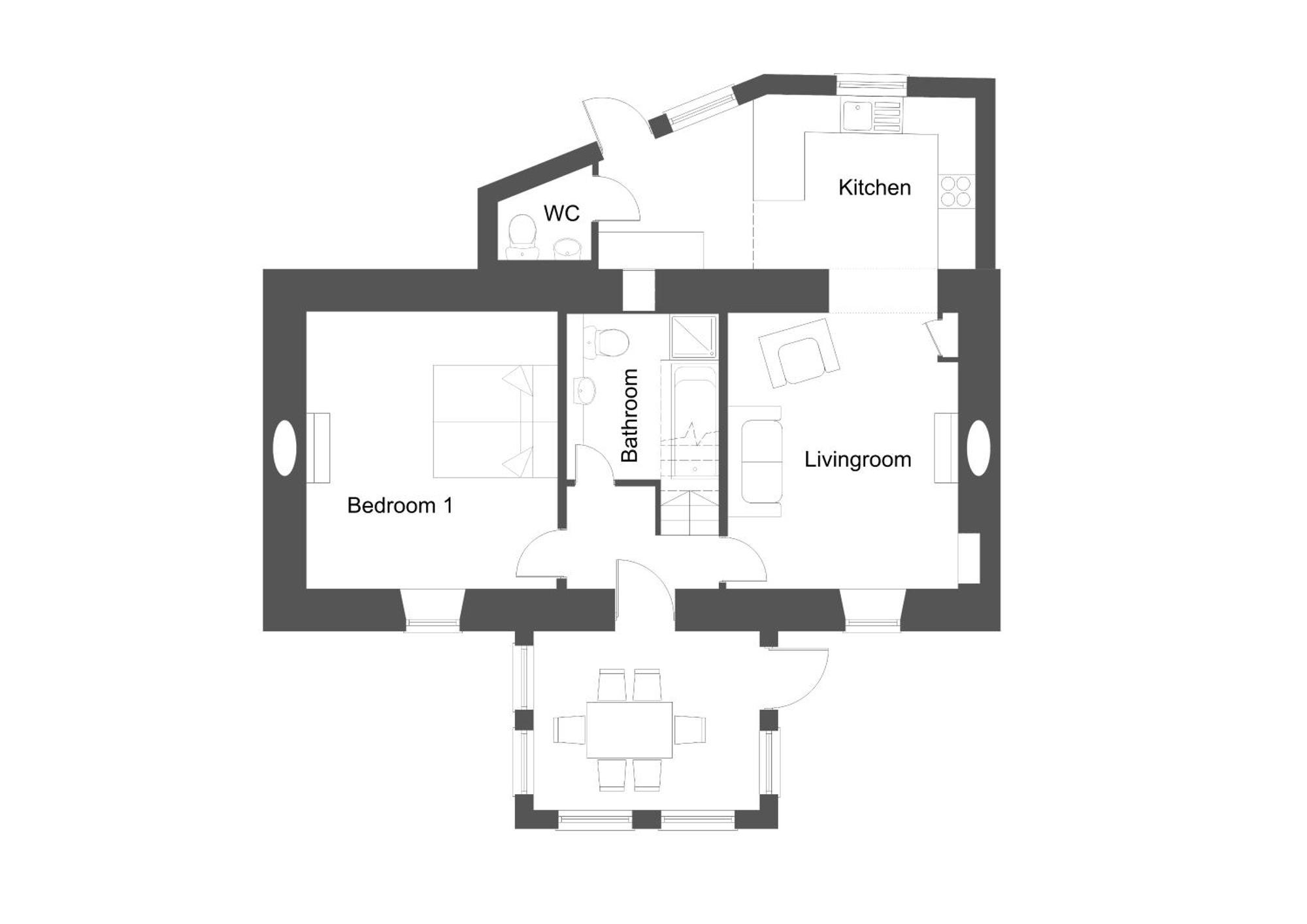 Mike'S 3-Bedroom Countryside Cottage Alness Exteriér fotografie